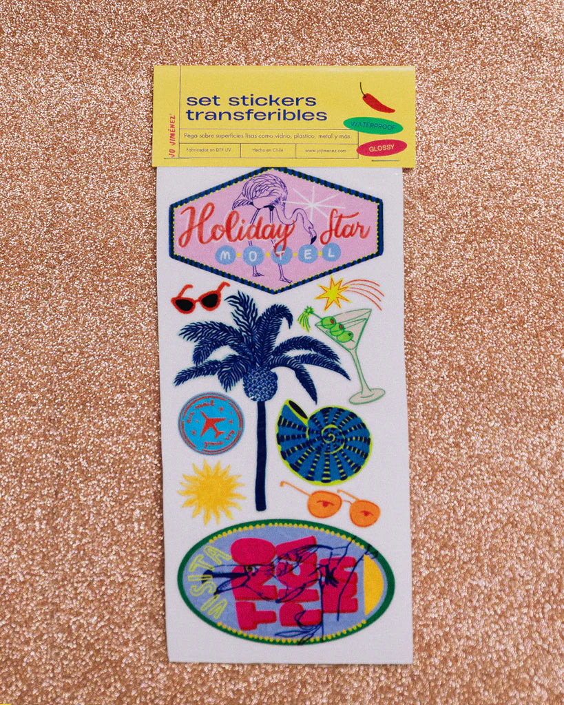 Stickers transferibles amarillo