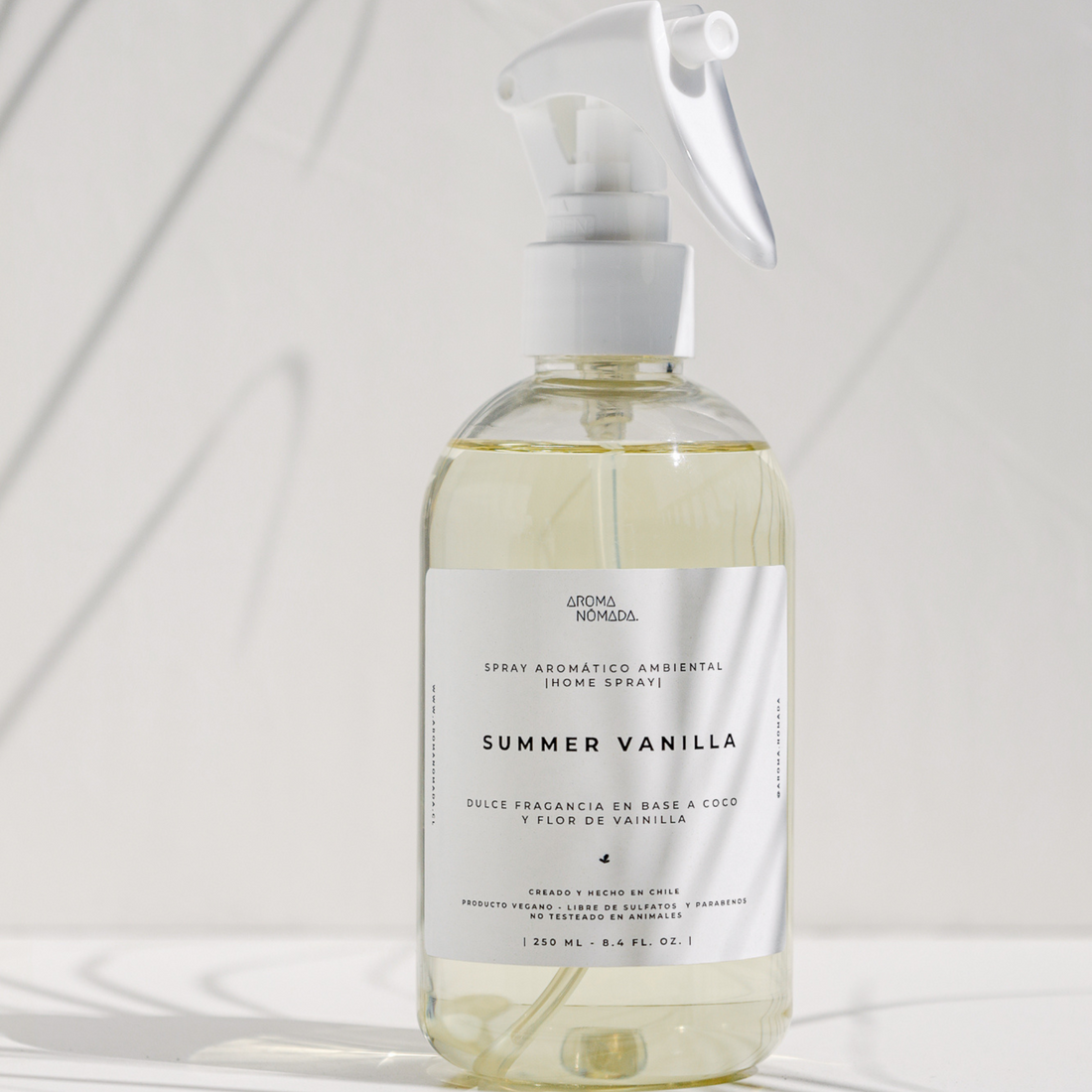 Home Spray Summer Vainilla | Coco y Flor de Vainilla | Aromatizante para telas y ropa de cama 250ML