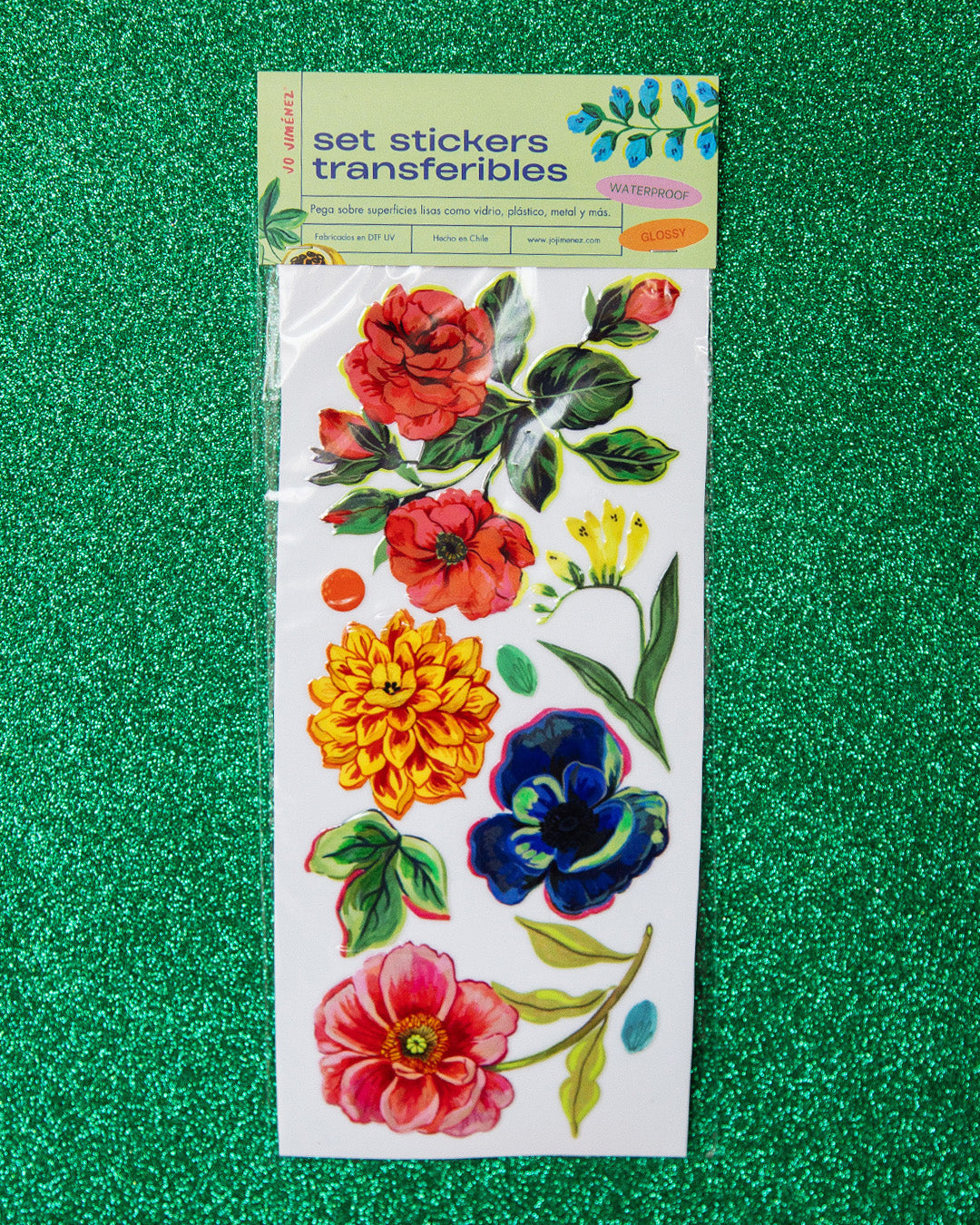 Stickers transferibles verde