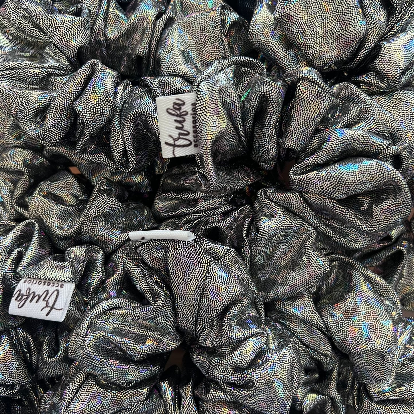 Scrunchie Plateado Holo