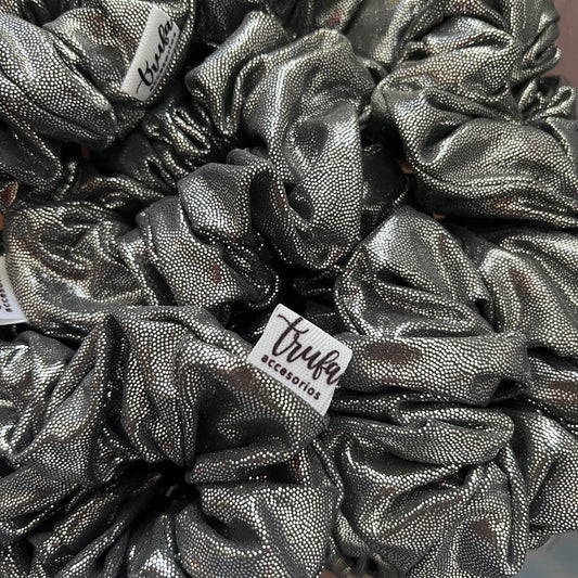 Scrunchie Plateado Brillitos
