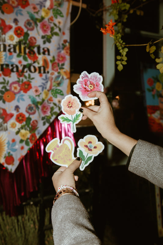 Set Stickers Flores