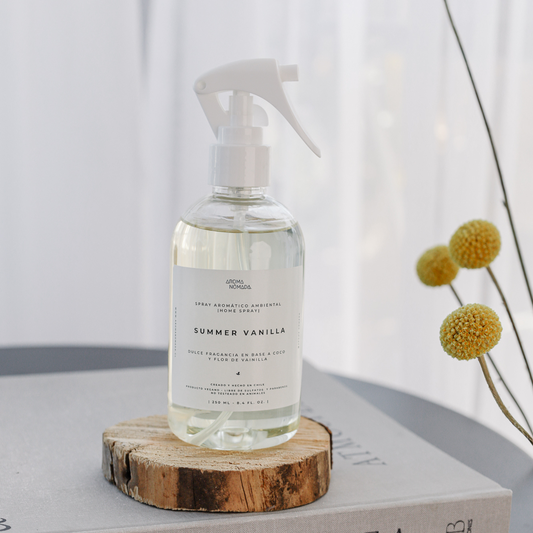 Home Spray Summer Vainilla | Coco y Flor de Vainilla | Aromatizante para telas y ropa de cama 250ML