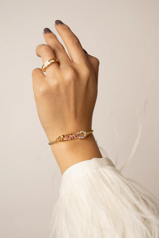 Pulsera broche love