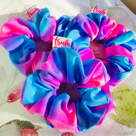 Scrunchie Tiedye Lila y Rosado