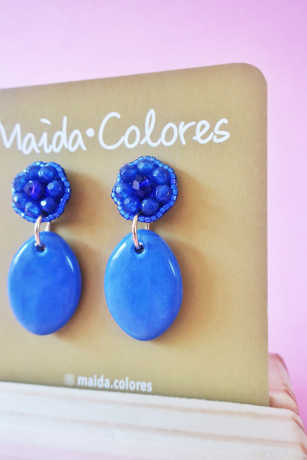 Aro ceramica dos piezas azul