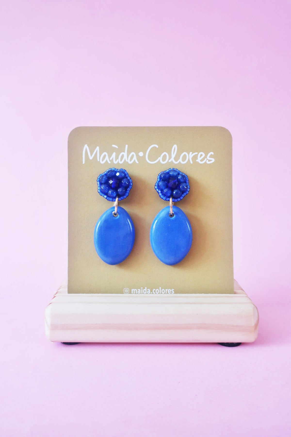 Aro ceramica dos piezas azul