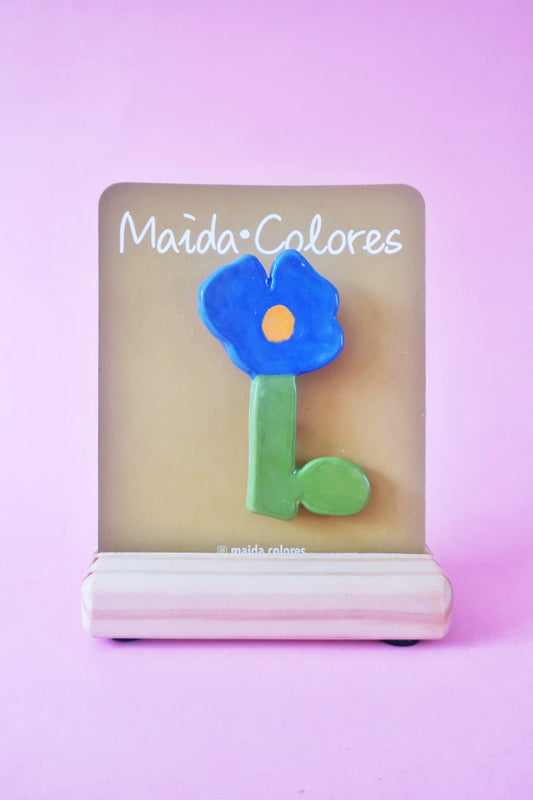 Prendedor verde-azul