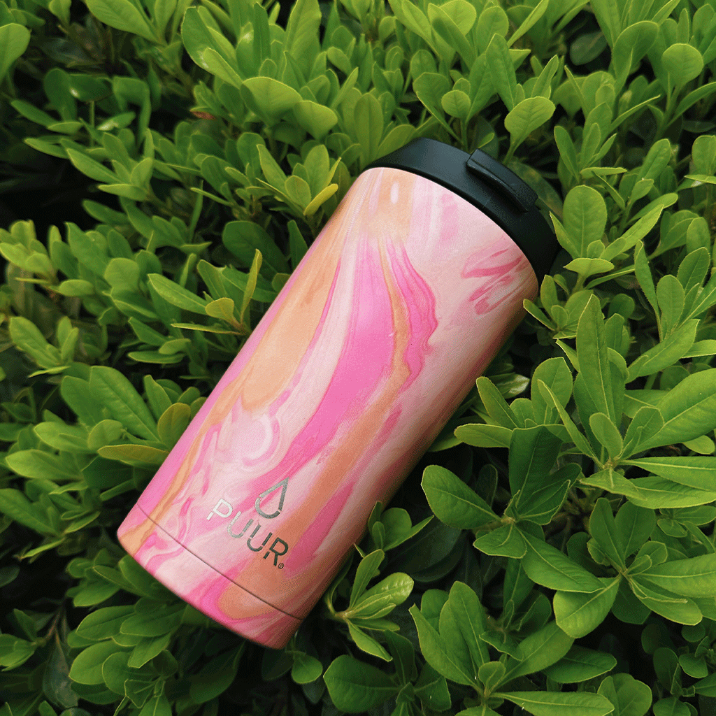 Puur Cup Rose Marble Hermético | 470 ml