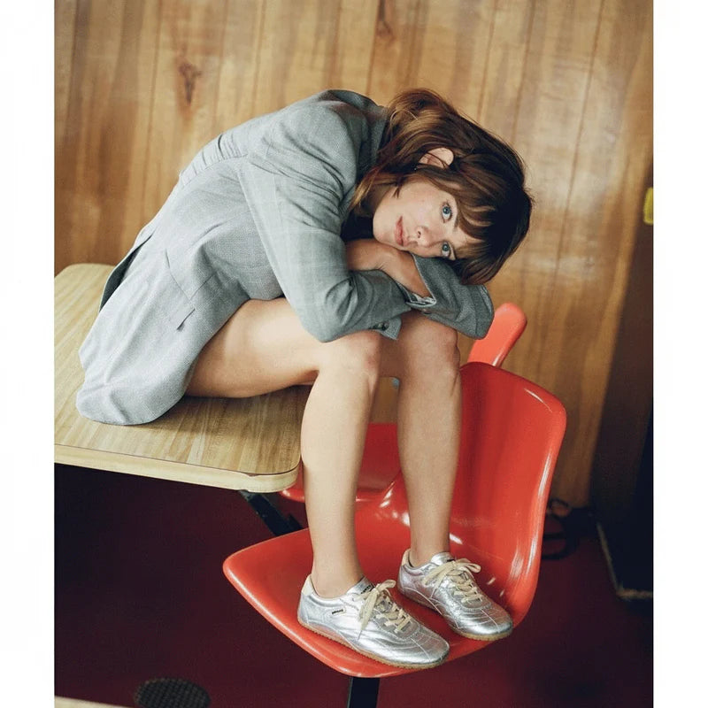 Zapatilla A4. Arcade Plateada