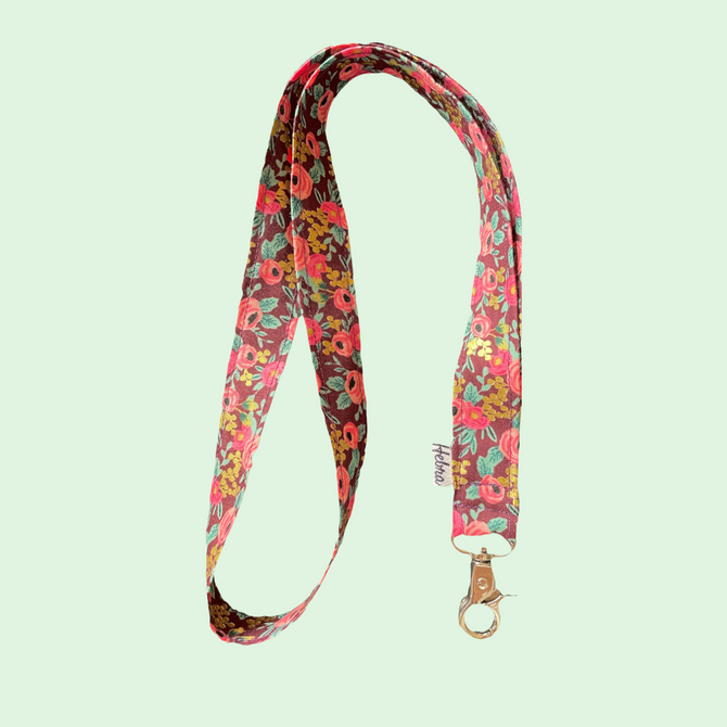 Lanyard Rosa Burgundy