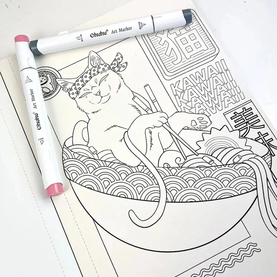 Libro Kawaii Coloring Book Por Polillatattoo